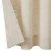 Linen Blackout Curtain Liners | 2-layer Light Blocking Curtains | linen Sheer Curtain + White Blackout Liner  for Curtains