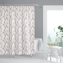 Pink Floral Shower Curtain | Mildew-Resistant Waterproof Curtain for Bathroom | Wholesale