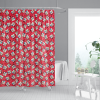 Red Collection Bathroom Shower Curtain | Stain-Resistant Mildew-Resistant Waterproof Shower Curtain | Custom