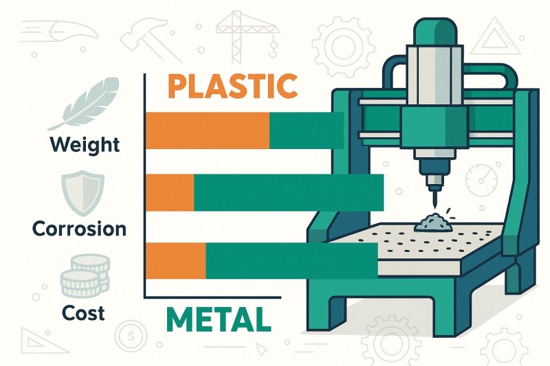 Plastic vs Metal in CNC Machining Parts