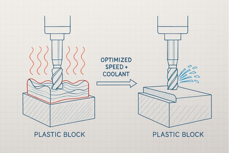 Heat Management in CNC Machining Plastic Parts