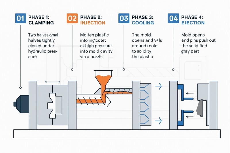 Injection Molding Process Stages