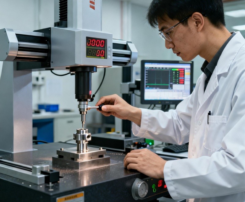 Quality inspection of CNC part using Coordinate Measuring Machine