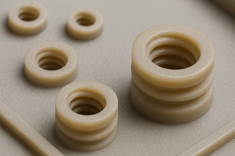 Diagram showcasing Design for Manufacturability principles like draft angles and uniform wall thickness.