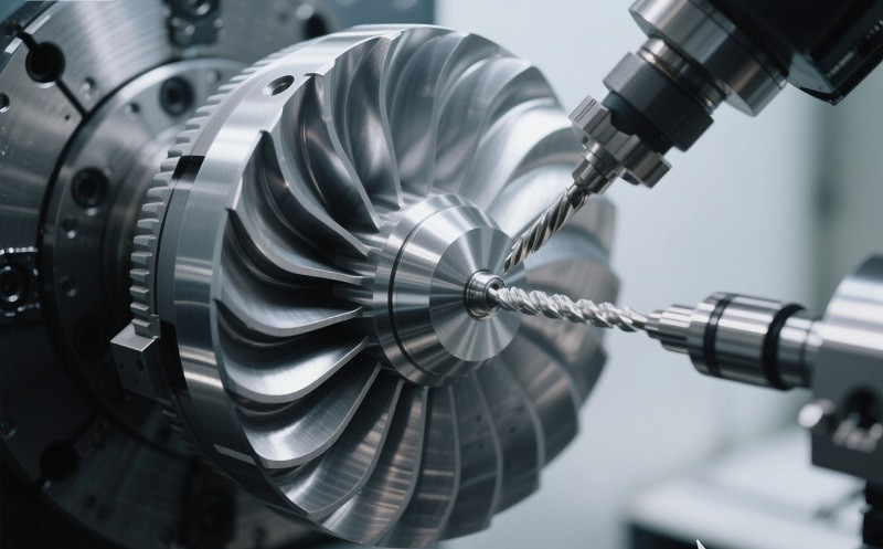 A quality control inspector using a CMM machine