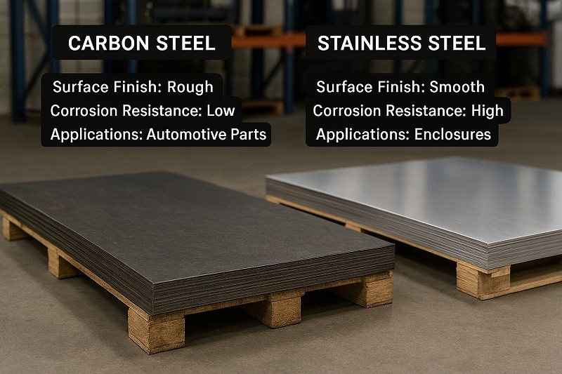 A montage showing steel being used in construction, automotive, and energy industries