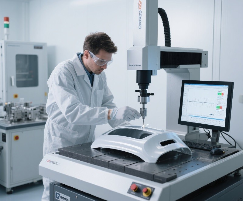 A detailed injection molding quote breaking down tooling and part costs