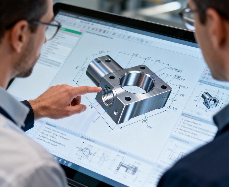 A display of various complex metal parts with flawless finishes, showcasing advanced CNC capabilities