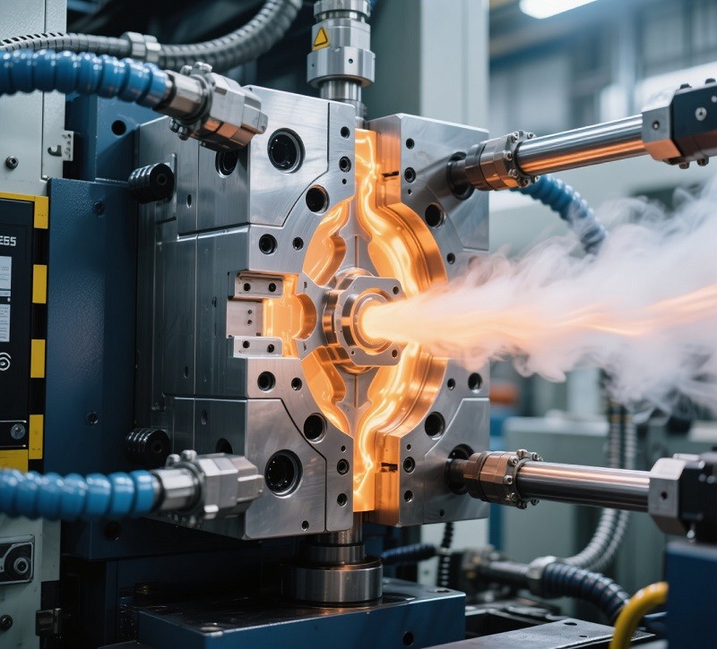 Infographic showing the step-by-step SLM 3D printing process