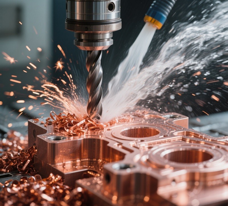 Recycled Copper for Sustainable Manufacturing A pile of clean copper scrap ready for recycling