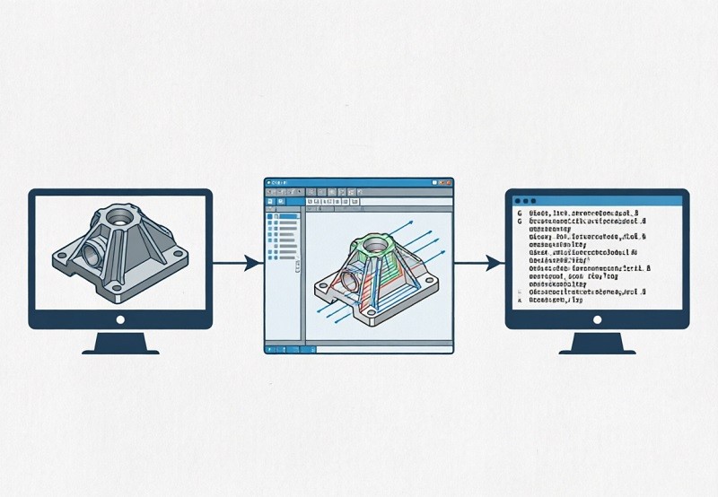 A CNC machine operating with sparks flying, representing efficiency and speed