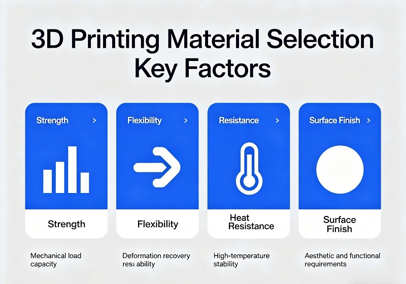 A side-by-side comparison of a colorful visual prototype and a durable functional 3D printed part.