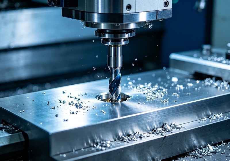 A state-of-the-art CNC mill-turn center machining a complex part.