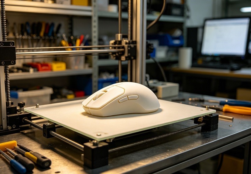 Pogo Pin Connection for DIY Electronics A close-up of pogo pins and contact pads for an electronics project