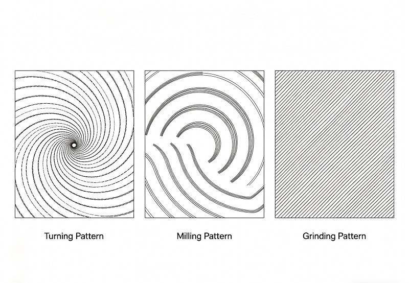 Collection of CNC machined parts showcasing different surface treatments like anodizing, plating, and powder coating