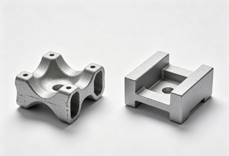 An illustration showing a warped 3D printed part compared to a dimensionally accurate one