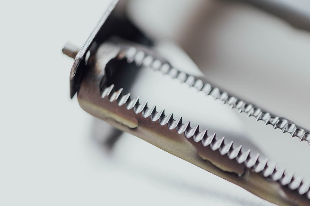 Close-up of a precision metal stamped spring contact for a medical device