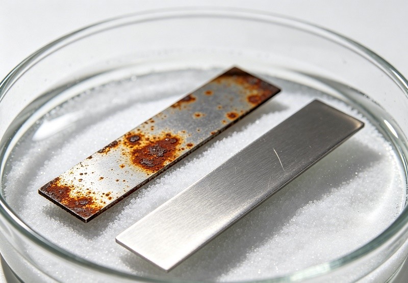 A visual comparison showing a genuine battery cell next to a poorly made counterfeit cell, highlighting differences in wrapping and terminal quality.