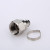 Waterproof F Male Crimp Connector CNC Turning Stamping Nickel Plated for RG6 Cable