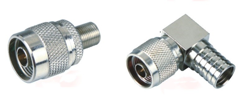 A lineup of threaded RF connectors including SMA, N-Type, and UHF (PL-259).