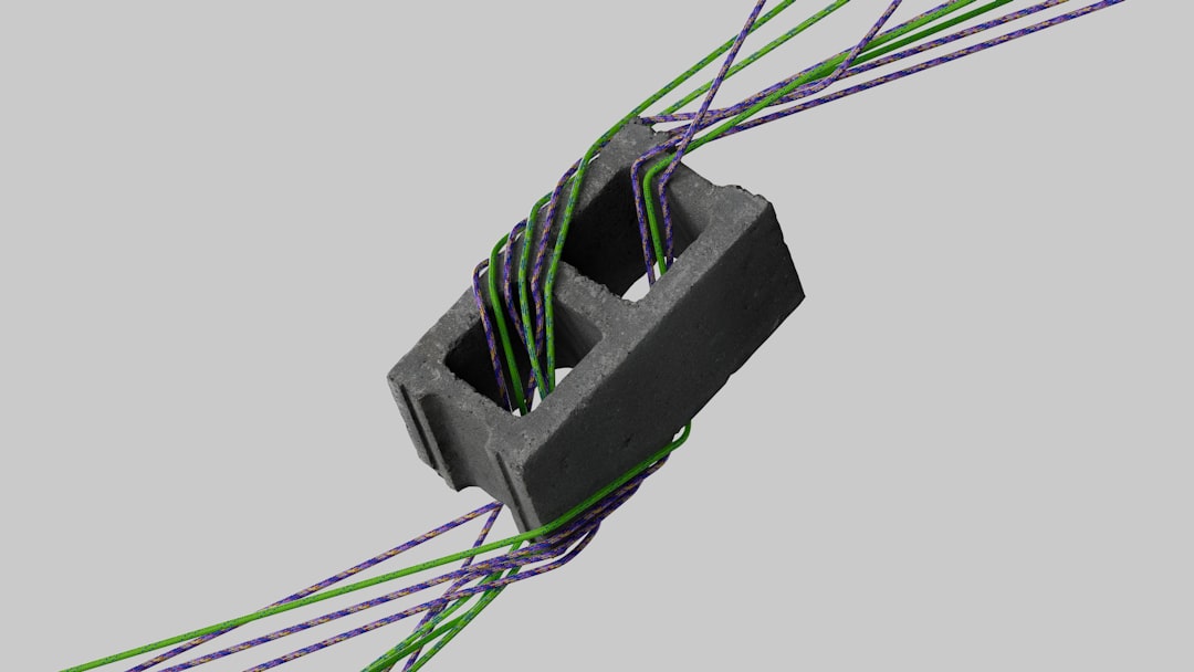 Diagram showing the cross-section of a hardline connector on a coaxial cable