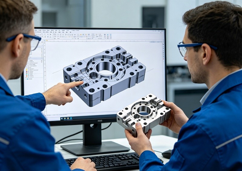 Engineer collaboration on a CNC part design