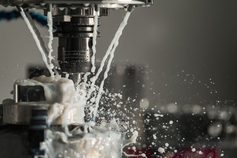 CNC machining center at SOMI Custom Parts precision manufacturing facility