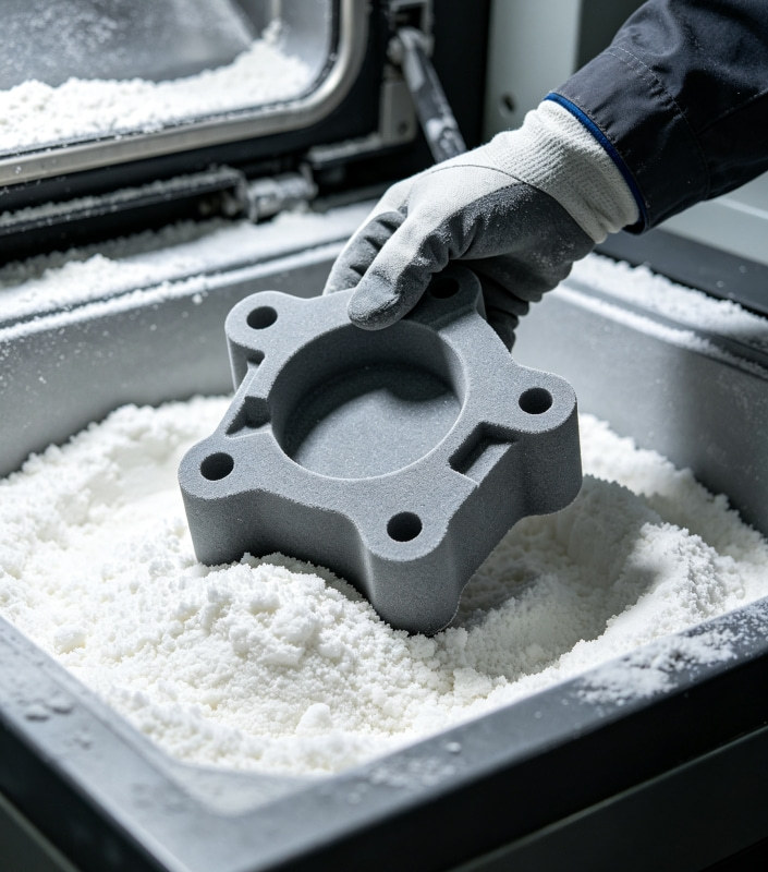 SLS Selective Laser Sintering 3D printing
