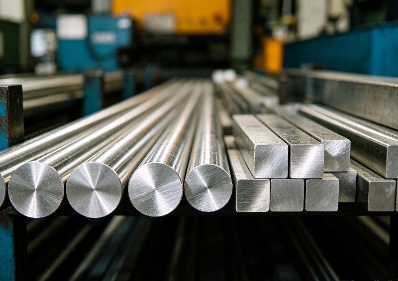 CNC machine precision machining stainless steel parts in modern manufacturing facility