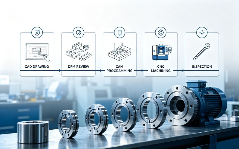 SOMI Custom Parts CNC machining facility producing precision machined components