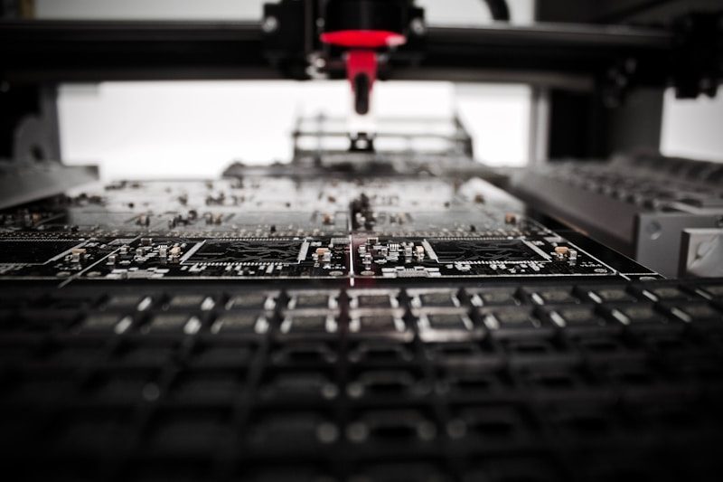 industrial CNC machining center used for rapid prototyping and low volume production