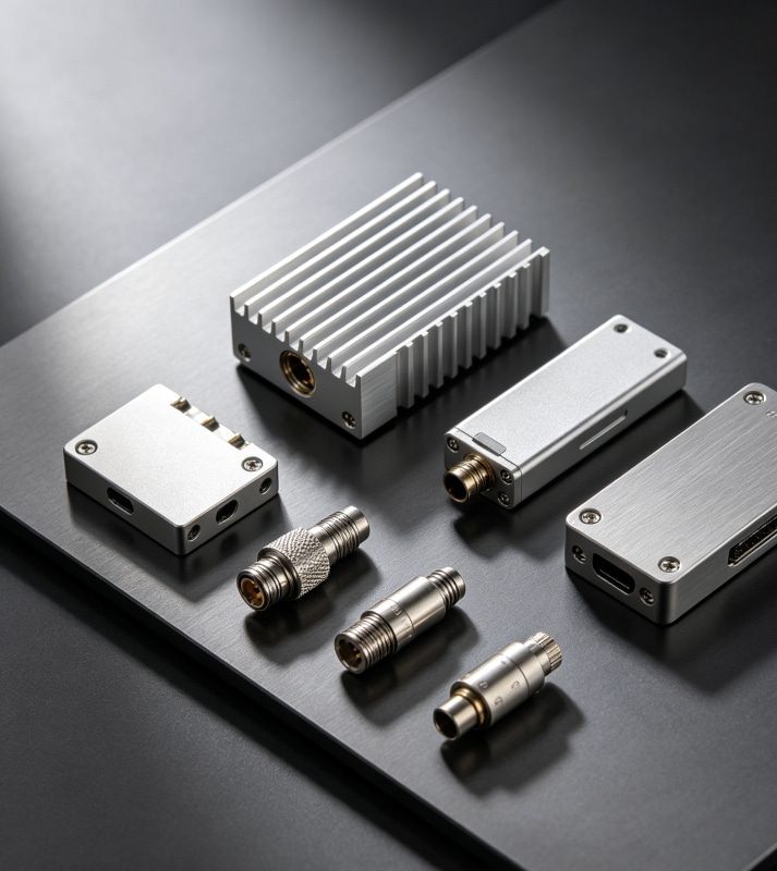 CNC machined precision parts for electronics by SOMI Custom Parts