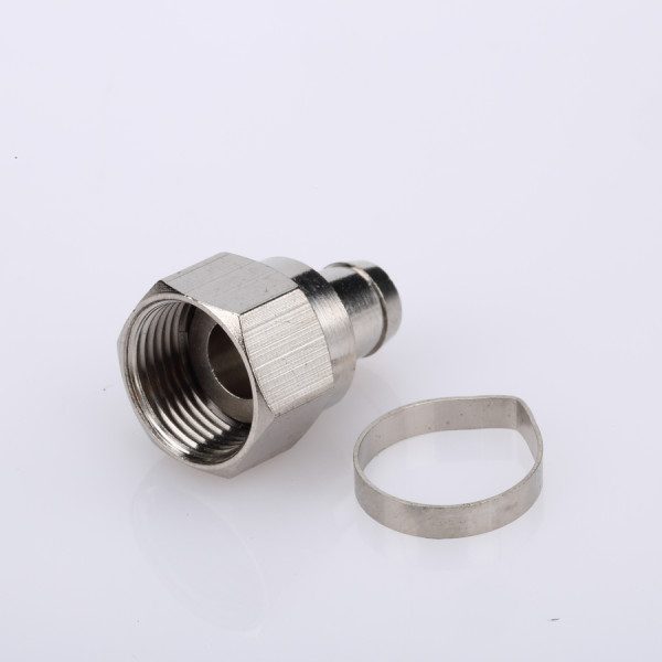 CNC turned connector precision machined by SOMI Custom Parts