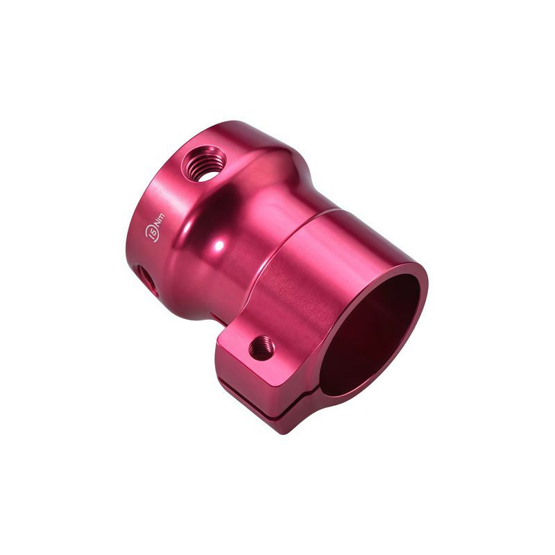 Aluminum CNC milling part with red anodizing and screen printing for military equipment panels