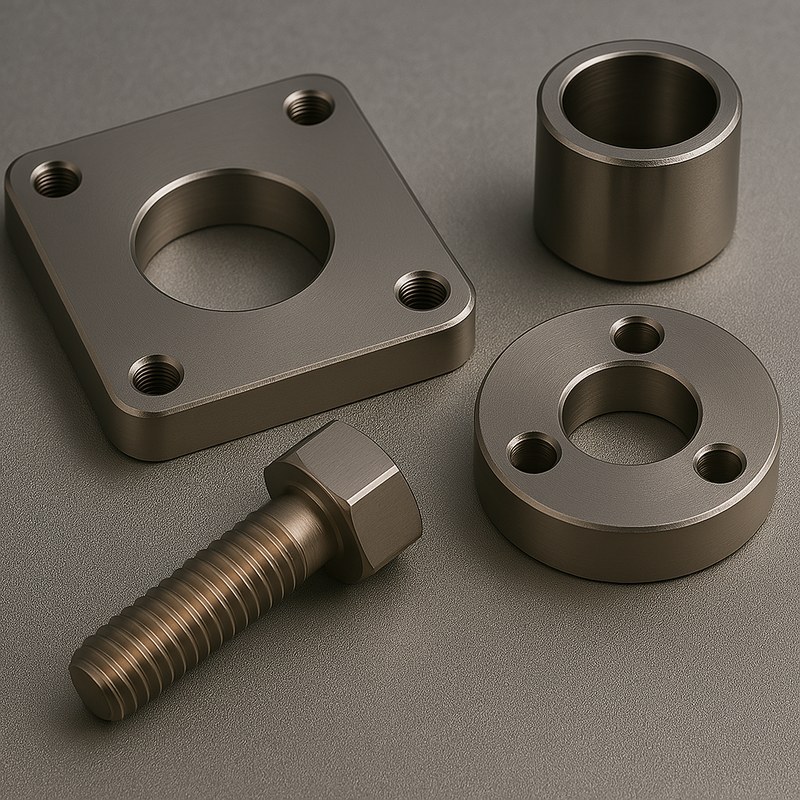 Surface treated aluminum alloy parts from SOMI finishing services