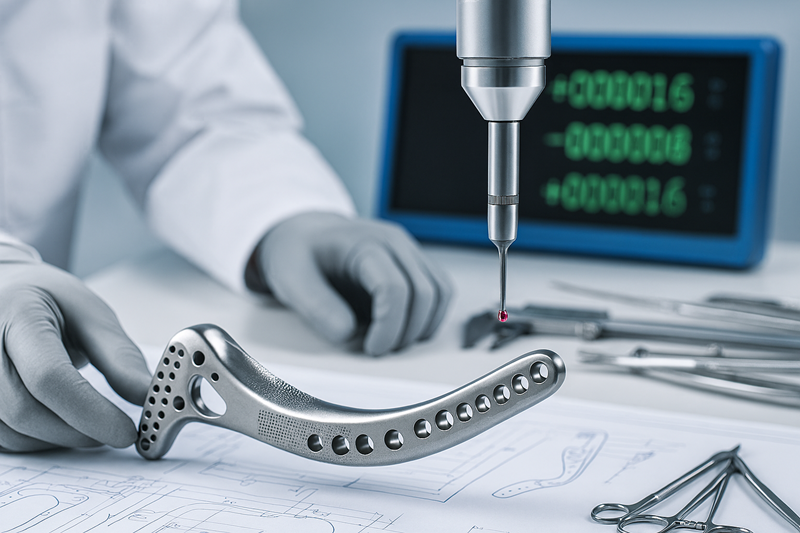 Quality control inspection of a surgical tool with a microscope