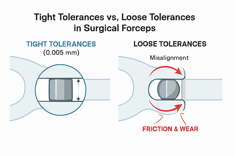 CNC machine operating on a medical component