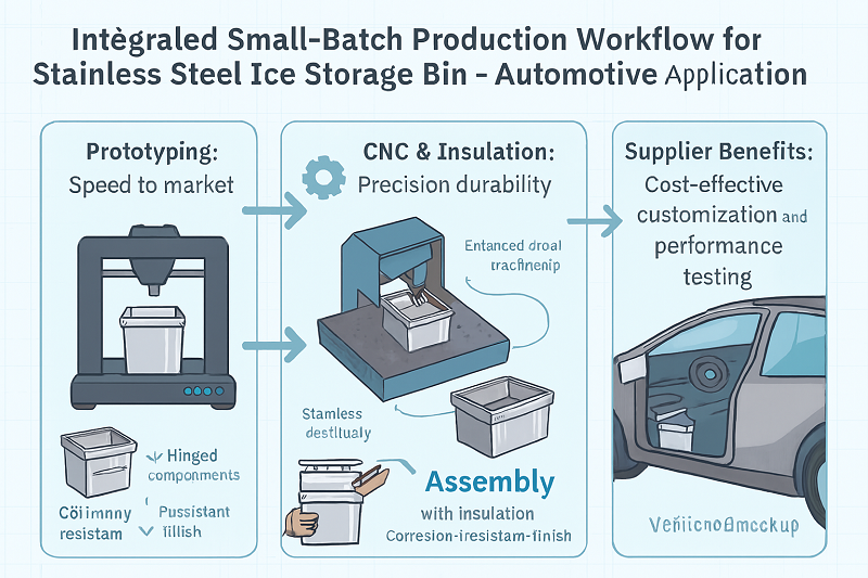 A 3D printed custom jig holding an automotive part on a CNC machine bed