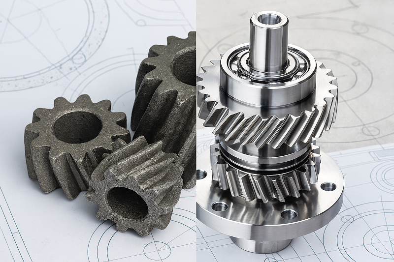 CNC machined medical devices A collection of high-precision medical implants and surgical tools made from titanium and stainless steel