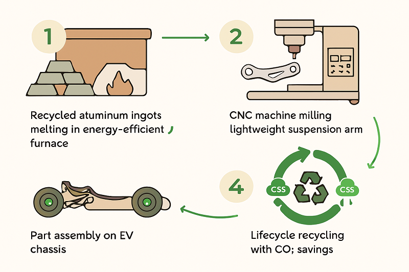 Close-up of natural fiber composite material