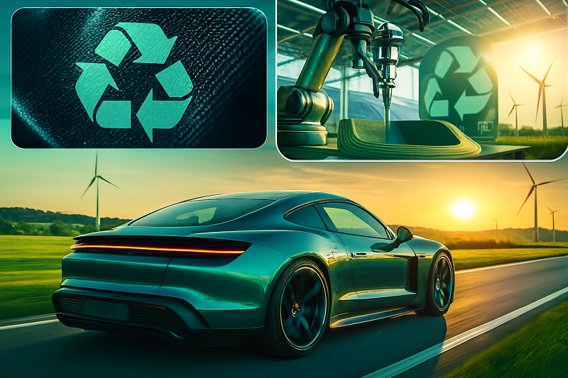 Piles of recycled metal for custom car part manufacturing