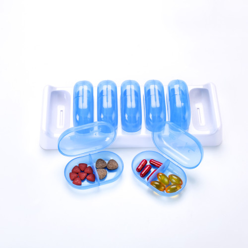 Weekly Pill Organizer 7 Day 2 Times a Day, Pill Box & 7 Daily AM PM Pill Cases with Easy Retrieving and Refilling Design, Increased Capacity for Pills/Vitamin/Fish Oil/Supplements, Support OEM,ODM