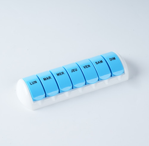 Removable Pill Organizer 7 Day, Detachable Vitamin Case Box 1 Time a Day with XL Compartment, Travel Friendly Medicine Organizer for Cod Liver Oil Supplements, Support OEM, ODM