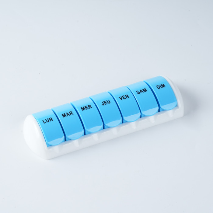 Removable Pill Organizer 7 Day, Detachable Vitamin Case Box 1 Time a Day with XL Compartment, Travel Friendly Medicine Organizer for Cod Liver Oil Supplements, Support OEM, ODM