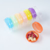 Weekly Pill Organizer with Dual Protection for Travel, Portable Pill Box 7 Day with 7 Single Colorful Boxes for Pocket, Purse, Large Pill Case for Big Vitamins, Fish Oils, Supplements, Support OEM, ODM
