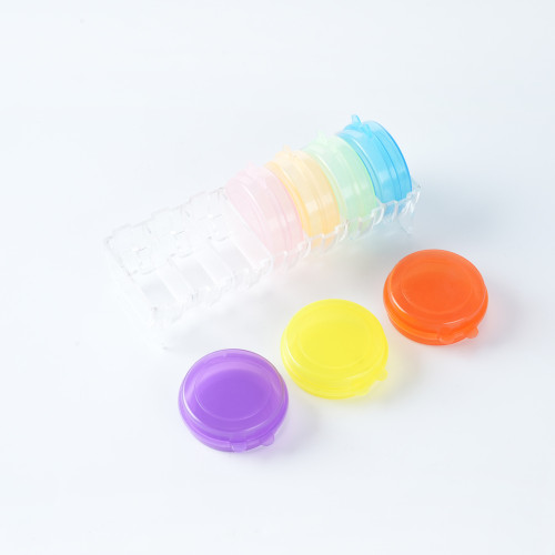 Weekly Pill Organizer with Dual Protection for Travel, Portable Pill Box 7 Day with 7 Single Colorful Boxes for Pocket, Purse, Large Pill Case for Big Vitamins, Fish Oils, Supplements, Support OEM, ODM