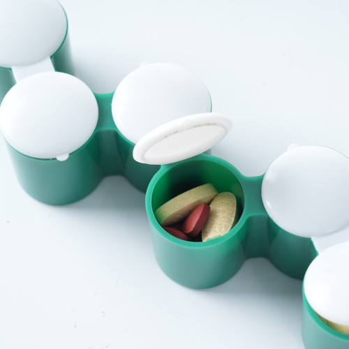 Small Weekly Pill Organizer,Pocket Daily Pill Case Pill Box for Pills/Vitamin/Fish Oil/Supplements, Support OEM, ODM