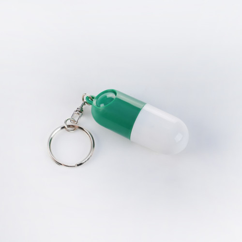 Pill Case Keychain Portable Mini Pill Boxes Medicine Vitamin Holder case for Outdoor Travel Camping First Aid Pills Organizer, Support OEM, ODM