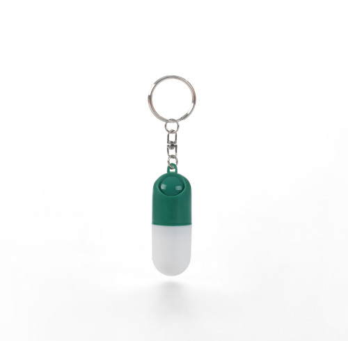 Pill Case Keychain Portable Mini Pill Boxes Medicine Vitamin Holder case for Outdoor Travel Camping First Aid Pills Organizer, Support OEM, ODM