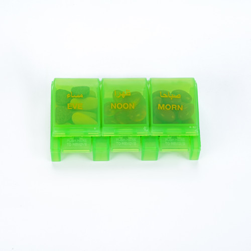 Wholesale 3 Compartment Pill Box, Moisture Proof Pill Case, Travel Pill Organizer for Pocket Purse, Daily Portable Medicine Vitamin Box, Fish Oil Box, Supplement Box, Support OEM,ODM